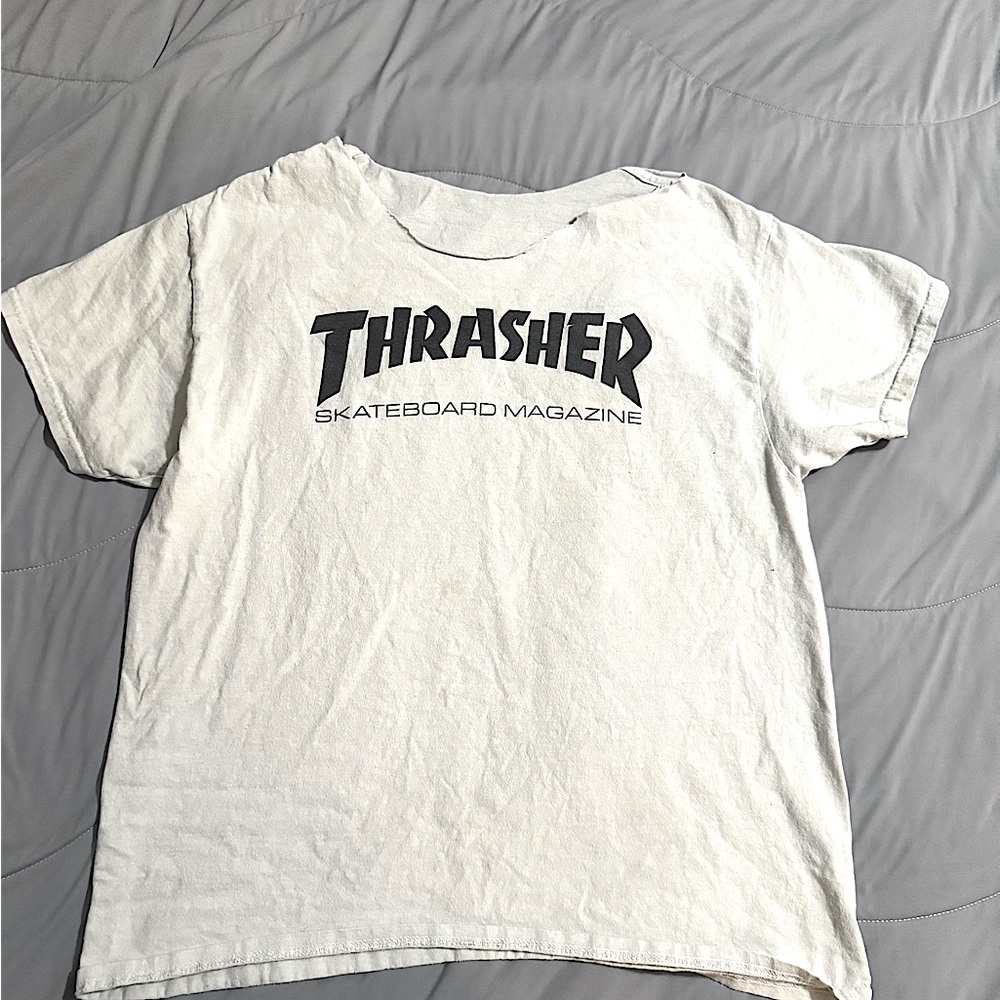 Thrasher White Men's T-Shirt